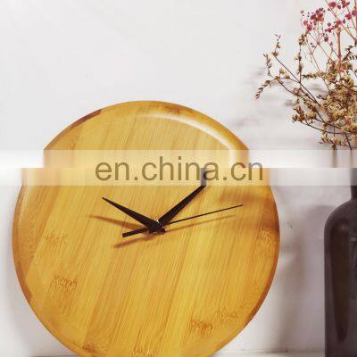 Wood Wall Clock Modern Concise Design Eco Friendly Circular Pendulum Wooden Wall Clock photo-3