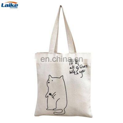 Cotton Canvas Tote Carry Shopping Duck Bag Shoulder Bag Reticule photo-3