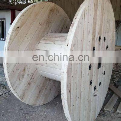 Large Dried Wooden Drum /Wooden Cable Spools /cable Reel photo-3