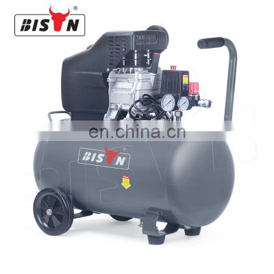 Bison 8.8 Bar 2.5Hp 50L Portable Direct Driven Air Compressor 2 Cylinder 1.7Kw Direct Reciprocating Compressor