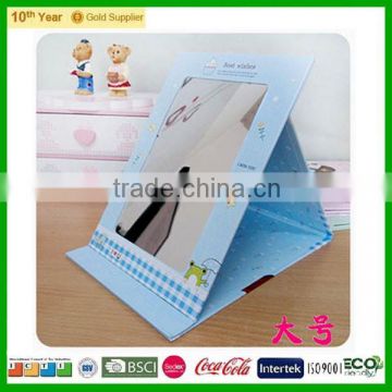 paper square foldable makeup mirror pocket for promotion gift