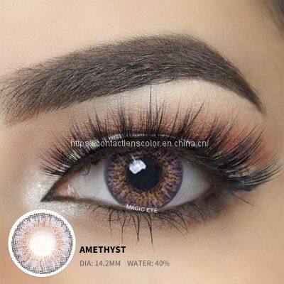 Original Wholesale Soft Colored Blend Eye Contacts Yearly Contact Lenses Cheap 3 Tone Color Contact Lens photo-4