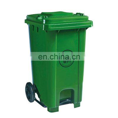 100L Plastic Garbage Bin Waste Wheelie Bin With Foot Pedal