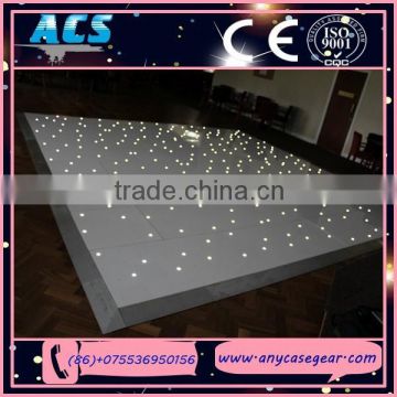 Very popular lighted dance floor, acrylic led dance floor, white led dance floor for wedding