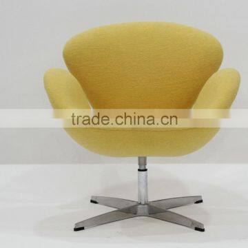 Relica FRP Fabric Swivel /lifting Swan Chair With Stainless Steel Base Designed by Arne Jacobsen photo-2