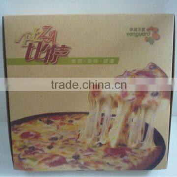 kraft pizza box, custom paper pizza box, wholesale pizza packing box