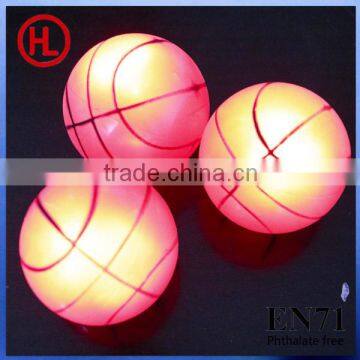 TPR LED glowing bouncing ball (basketball design)