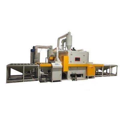 Автоматические роликовые конвейерные пескоструйные машины. Роликовый конвейер с линейной подачей