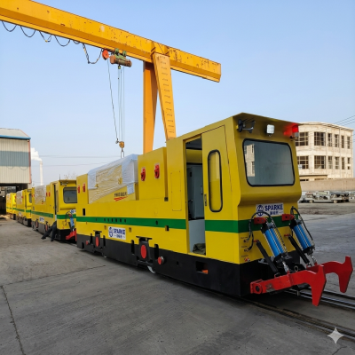Heavy Duty Electric Locomotive for Tunnel Construction and Underground Transport