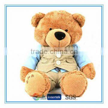 Plush teddy bear costume with suits