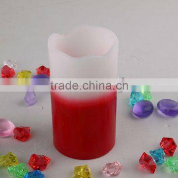 layered flameless candle