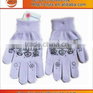 USA winter knitted custom logo gloves