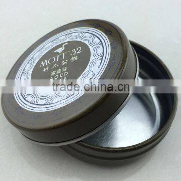 Custom printing round metal tin cans