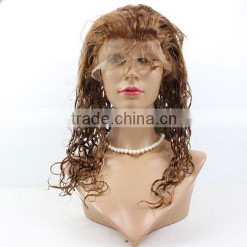 Factory price wholesale cheap curly 20inch human hair lace front wig