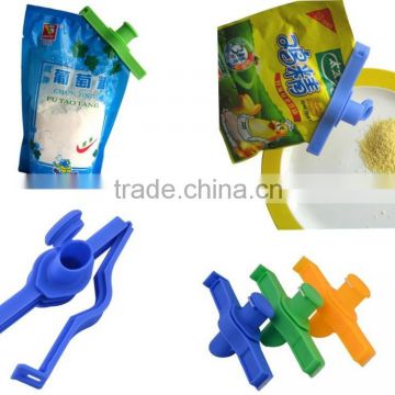 Food Bag Storage Sealing Clips Clip Dispenser