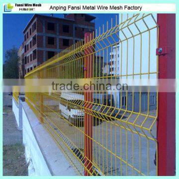 cheap powder coated welded steel wire mesh concrete fence