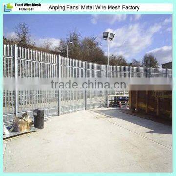 Best price hot dipped galvanized steel palisade fence/fencing china supplier