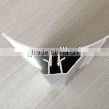 Aluminum profile for floor and ceiling in cleanroom