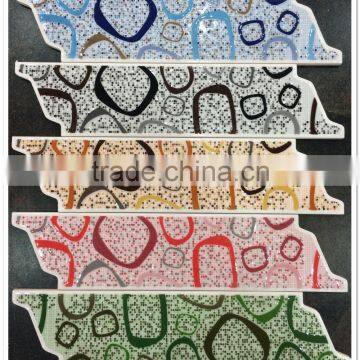 wave wall border tile glazed ceramic tile