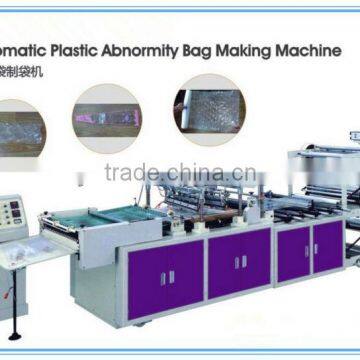 Abnormity plastic bag triangule bag making machine made in XinKe machine(XKYX-750/950/1050)