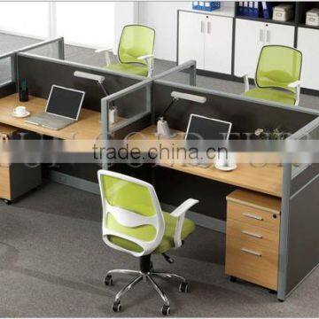 melamine board modern 4 seat office workstation cubicle (SZ-WS288)