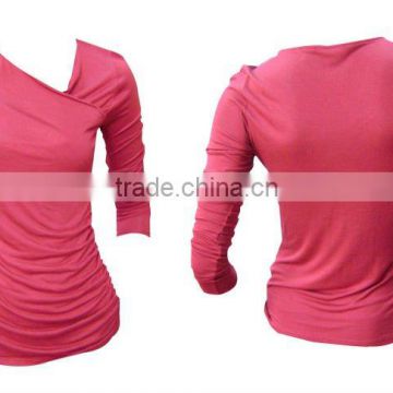 Long sleeve women cotton shirt made in peru