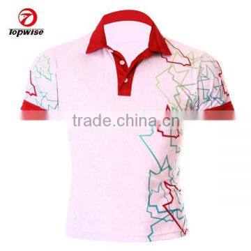 2015 Dry Fit 100% Polyester Polo Tennis T Shirts