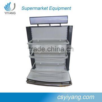 make up sets display racks glass display shelves with light