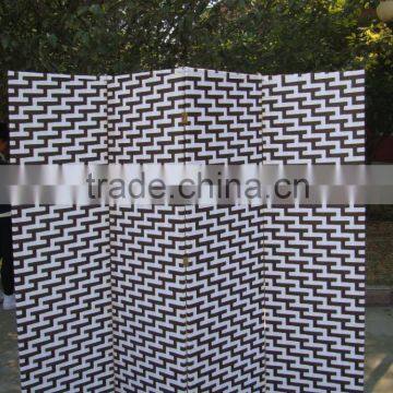 Hot sale wood paper rope woven Cheap room divider new design Pannel For Decoration