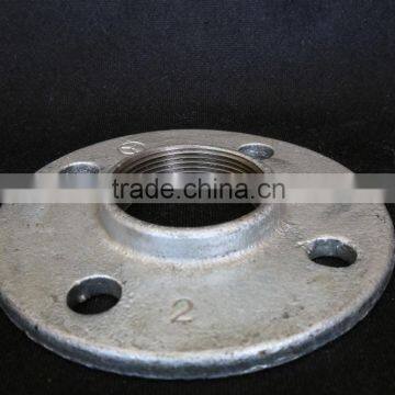 galvanized wing holes Flange malleable cast iron pipe fittings