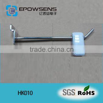 Security retail display hook with stop lock / retail stand hook