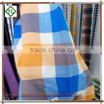 98% cotton 2% spandex yarn dyed printed fabric