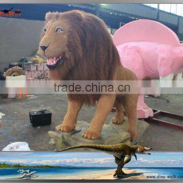 Life size animatronic robot animal lion