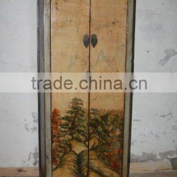 Chinese antique two door painting cabinet