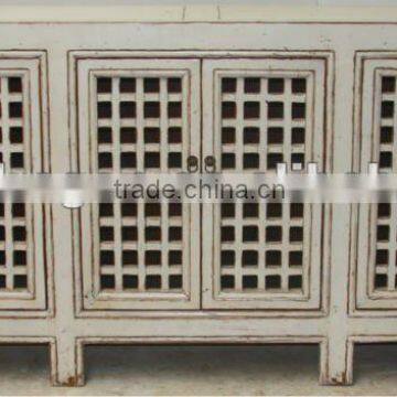 Chinese antique white kitchen cabinet