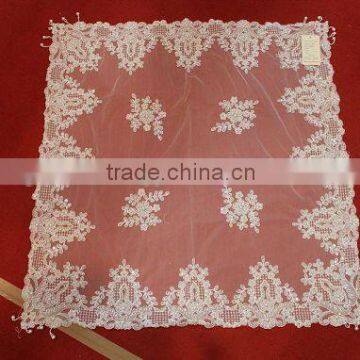 MZ handmade network beaded table cloth sets cutwork embroidery tablecloth