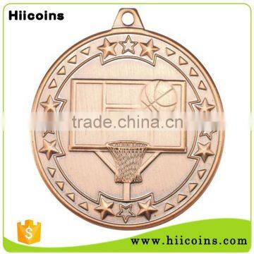 China Wholesale Manufacturer Custom Metal Basketball Medal