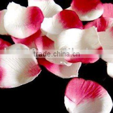 Silk rose petals