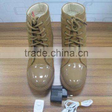Winter foot warmer safety electric heated thermal shoes