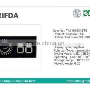 Black Background 2 Digit Custom Lcd Display Panel photo-2