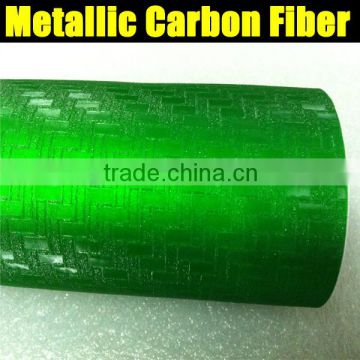 Green big texture carbon fiber film with air free bubbles size : 1.52*20m per roll