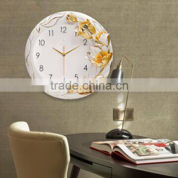 Romantic 3D Flower Hanging Decoration Decorative Art Wall Clock Picture/ photo-6