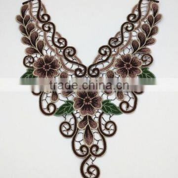 New Design Multi-color Embroidery Lady's Lace Collar