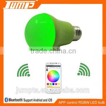 ShenZhen factory dimmable multi-colors smart APP bluetooth mobile control led bulb