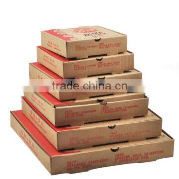 Custom different size clear pizza box packaging,paper cardboard pie boxes