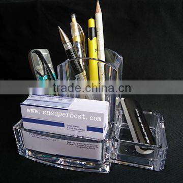 Luxury elegant crystal clear acrylic pen holder