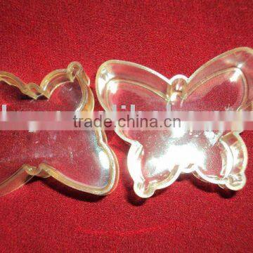 butterfly shape clear plastic tealight cups