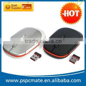 Slim Black Bluetooth Wireless Mouse,2.4Ghz