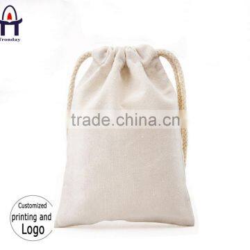 Organic Cotton Drawstring Bag for Storage Small Drawstring Gift Bag photo-3