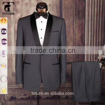 High Quality High-end Italian Style Direct Manufacturer OEM One Button Formal Wear Two Pieces Wedding Dress Suits For Men Quality Choice photo-2